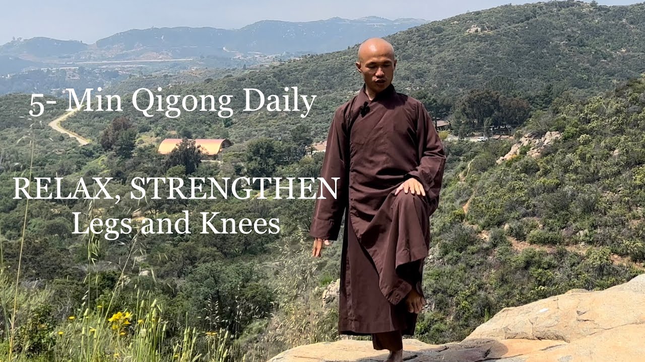 RELAX and STRENGTHEN Legs, Knees | 5- Minute Qigong Slap Two Knees