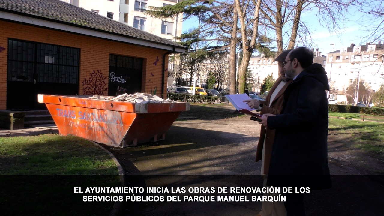 El Ayuntamiento inicia las obras de renovación de los servicios públicos del Parque Manuel Barquín