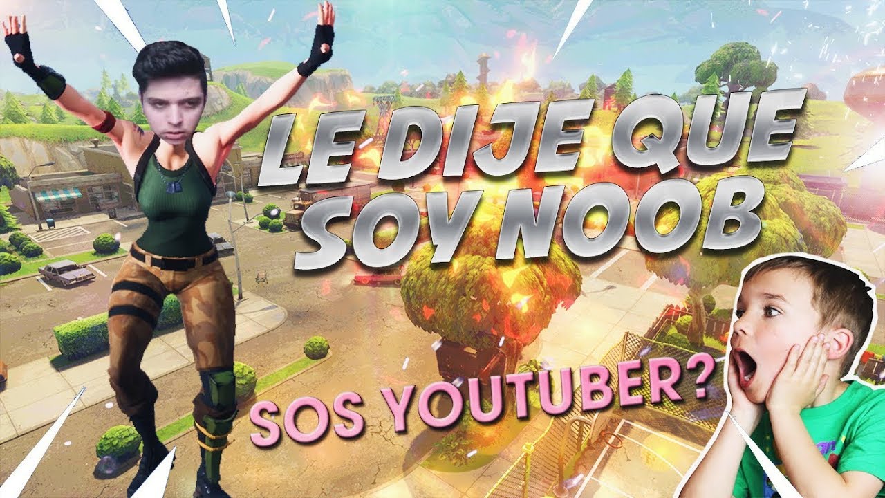 Le dije que soy NOOB y no me creía en Squad Randoms! - FORTNITE
