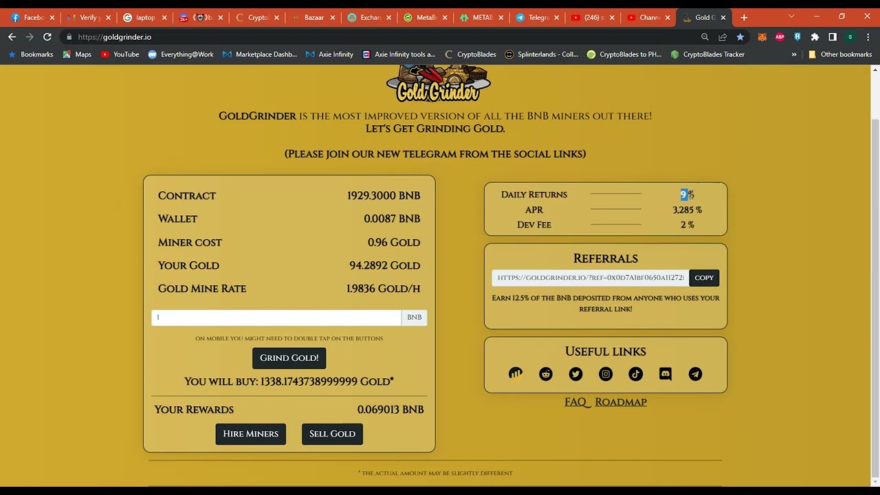 Goldgrinder the new BNB Miner best time to invest