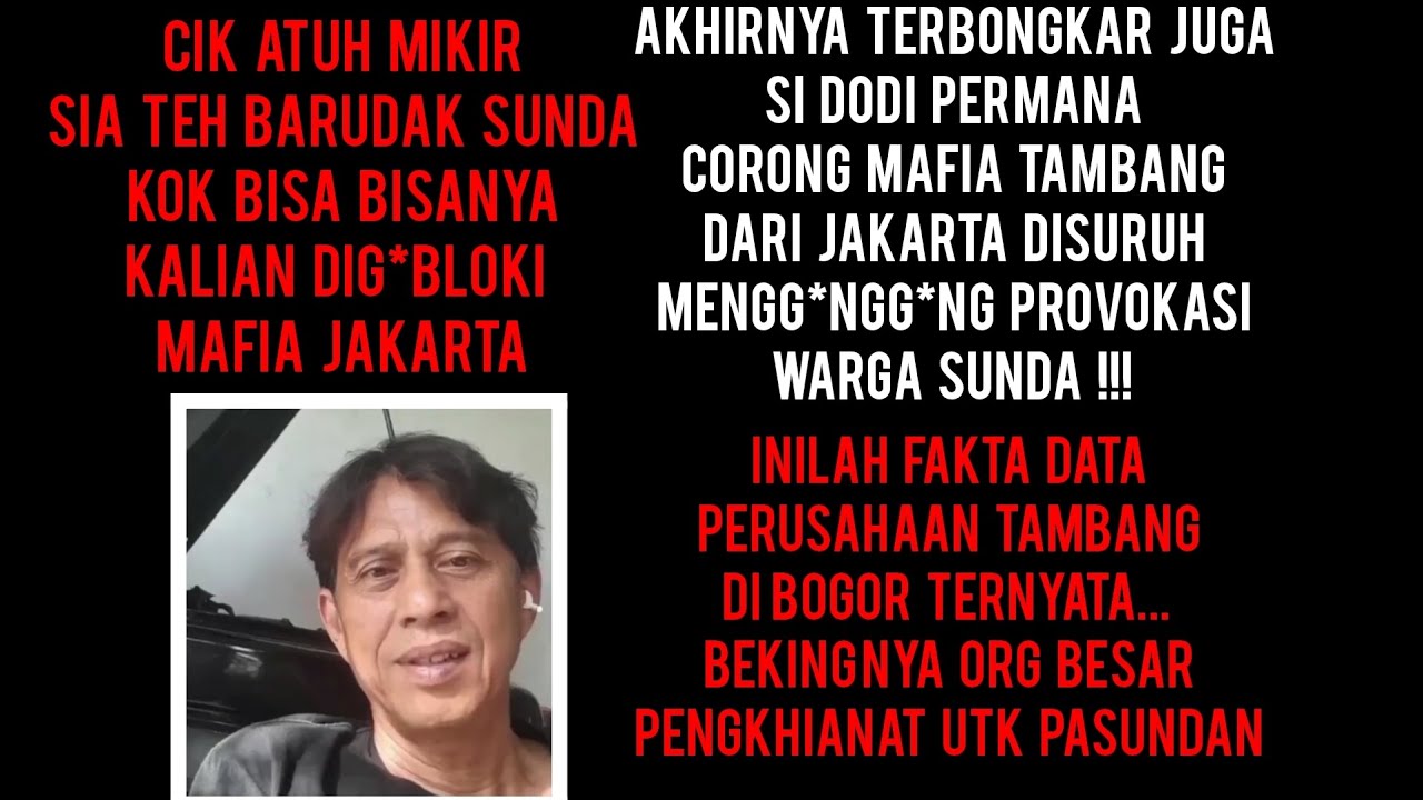 TUH KAN KETAUAN 😝DODI PERMANA DIBAYAR UTK MENGG*ONGGONG OLEH SESEORANG DAN INILAH BABANGUS NYA