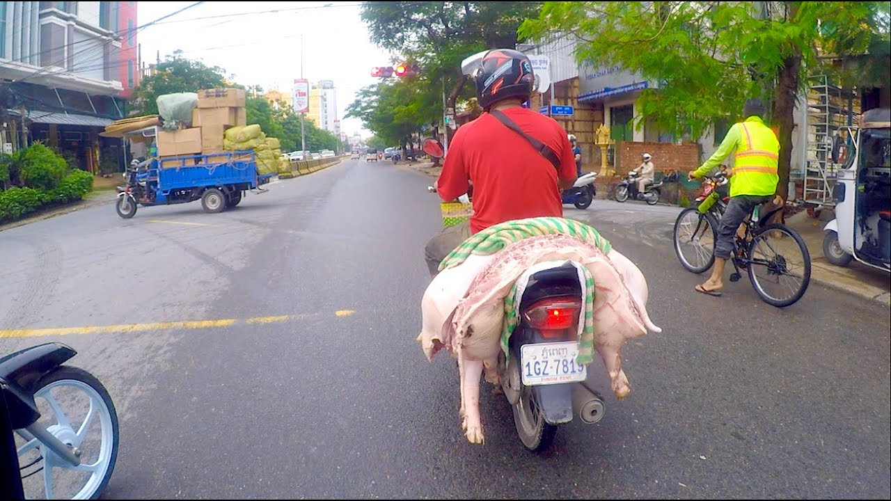 Morning Drive from Steung Meanchey Skybridge to Takhmao Bridge