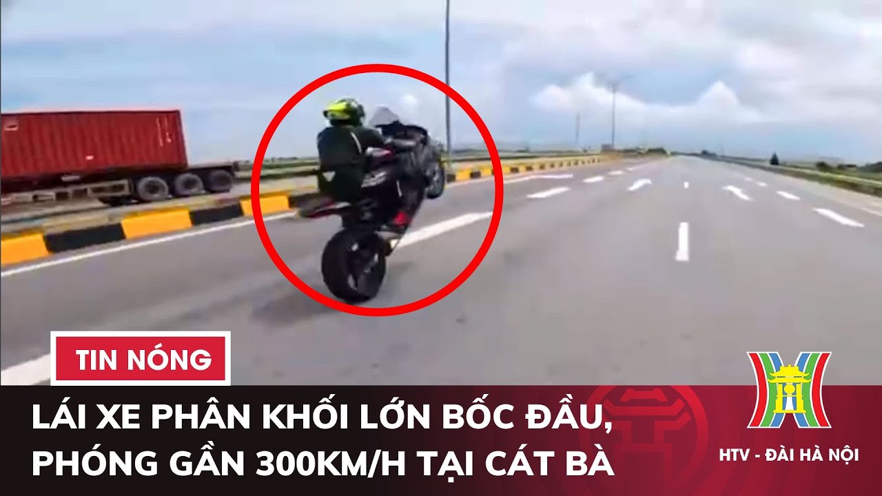 Nhóm thanh niên lái xe phân khối lớn bốc đầu, phóng gần 300km/h tại Cát Bà | Tin tức