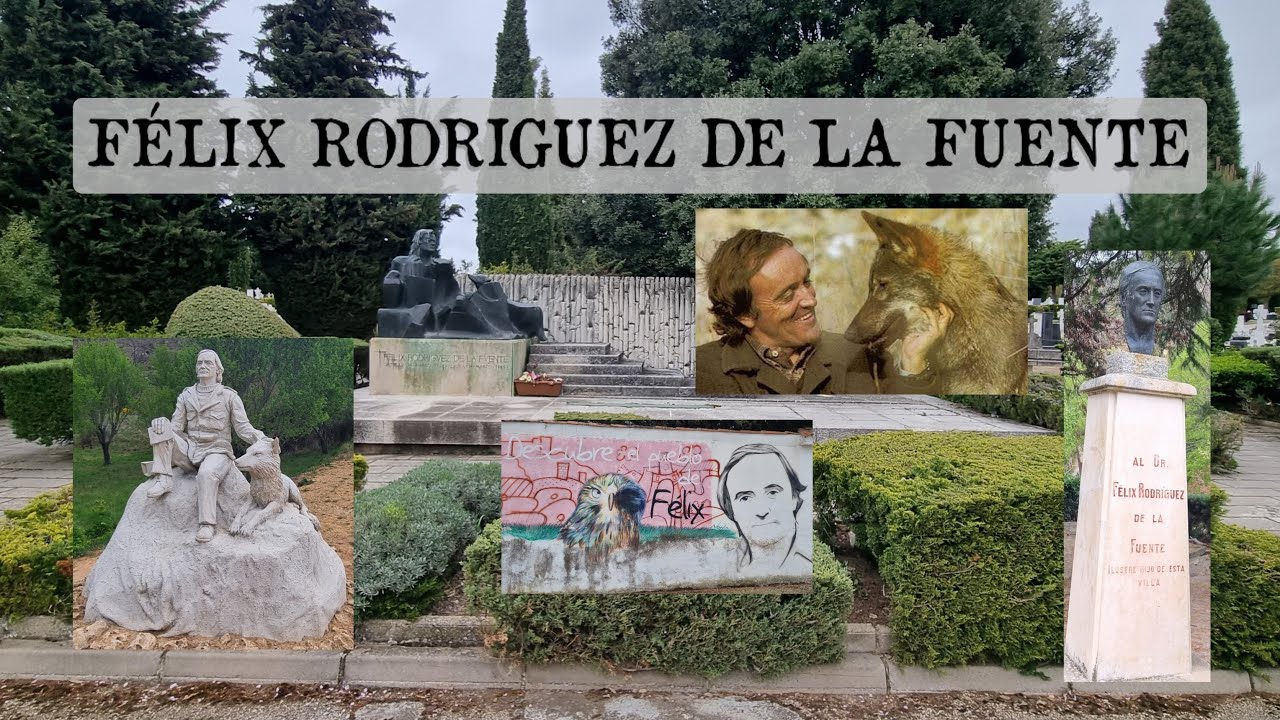Tumba de FÉLIX RODRIGUEZ DE LA FUENTE, el amigo Félix.