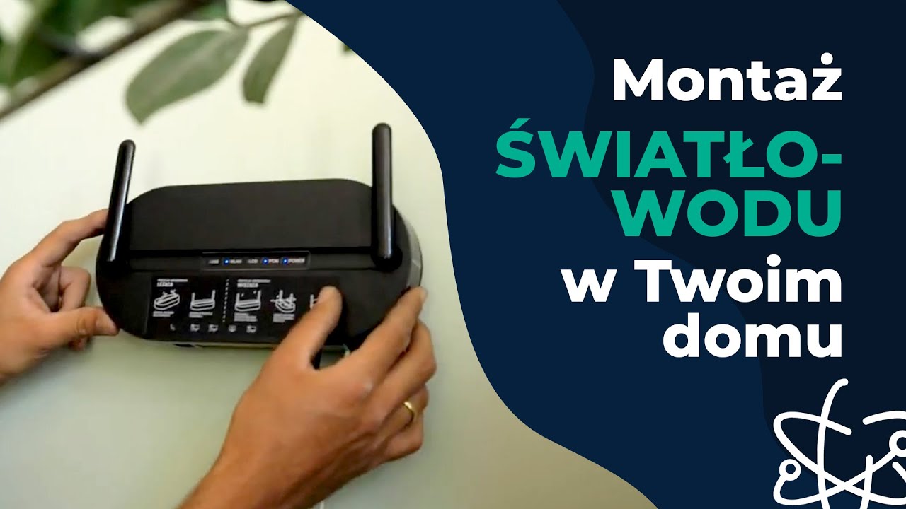 Montaż ŚWIATŁOWODU u klienta! Szybki internet w Twoim domu.
