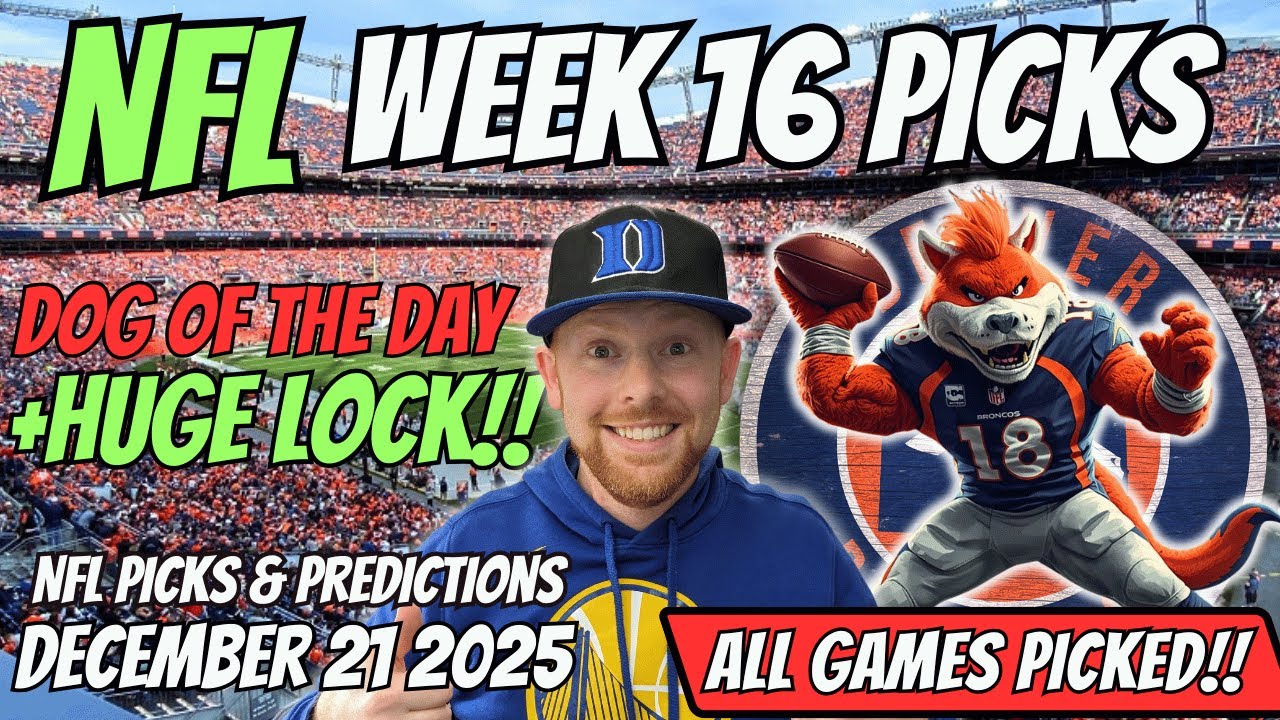 NFL Picks Today Week 16 Sunday 12/21/2025 | Free NFL Best bets, Predictions & NFL Player Props Today