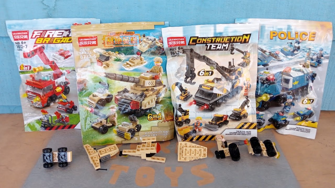 Merakit Lego TANK TEMPUR | Lego Bricks BATTLE FIELD HEROES Lele Brother Part 1 #149