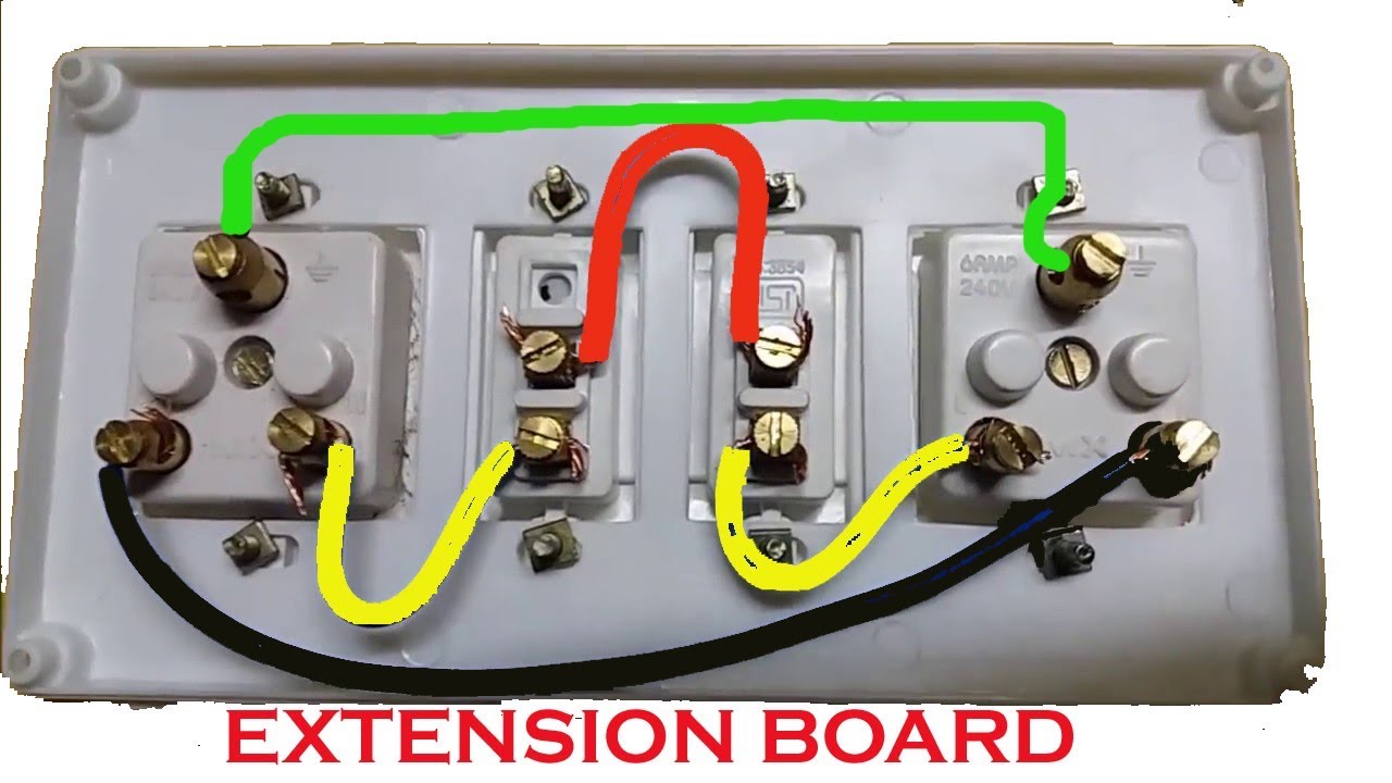 Extension Board Wiring | Electrical Extension board | Switch And Socket Connection | Extension Box