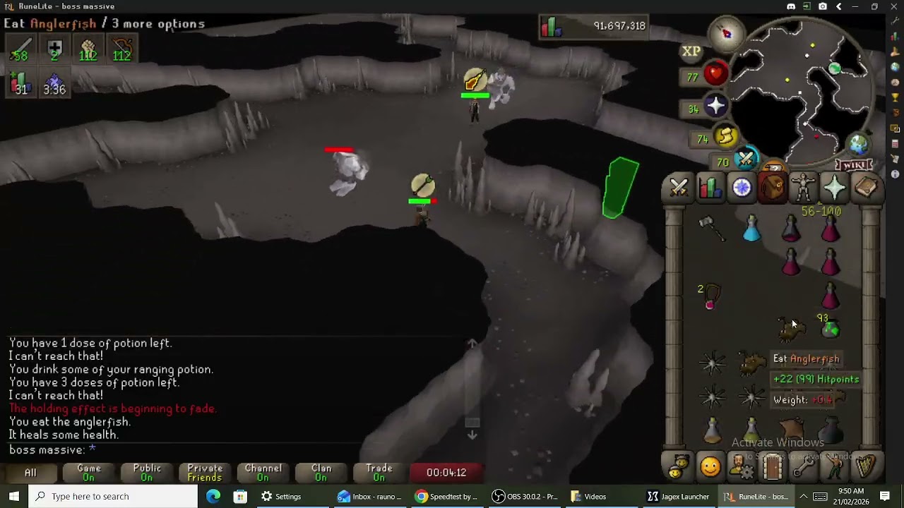 OSRS REV CAVE PKING, LANDIND 0 STUNs ON a LV 50.........