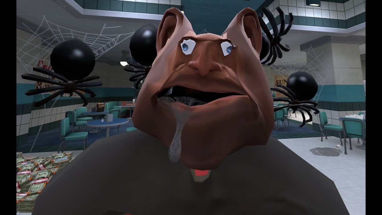 Heavy Makes The Forbidden Bubblebass Order in Vegan Fastfood Cafe Mini Market Restaurant