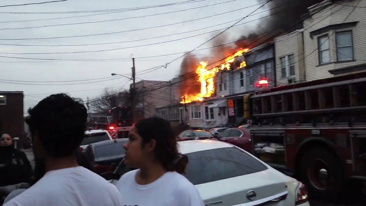 A fire in North Bergen, NJ | 9th Street between Grand Ave and Paterson Plank Rd | March 7, 2022