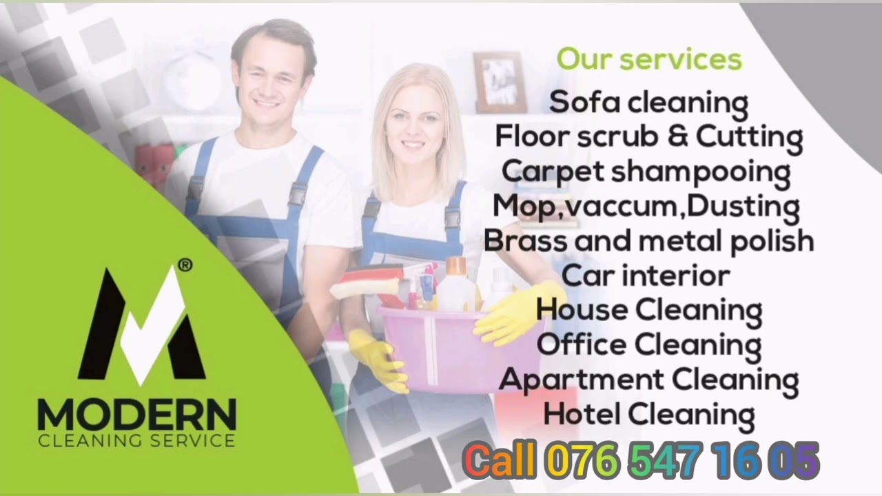 Our services Modern cleaning service 