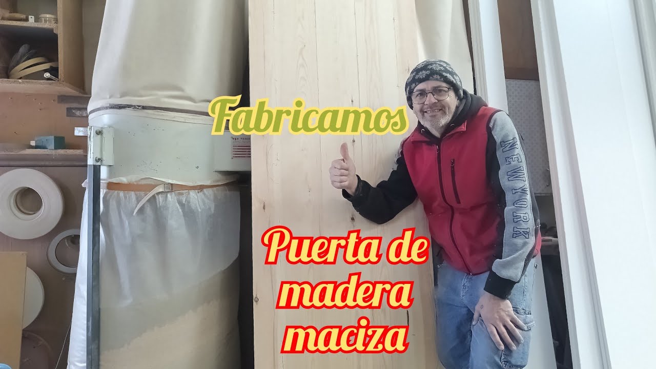 Fabricacion de puerta de madera maciza