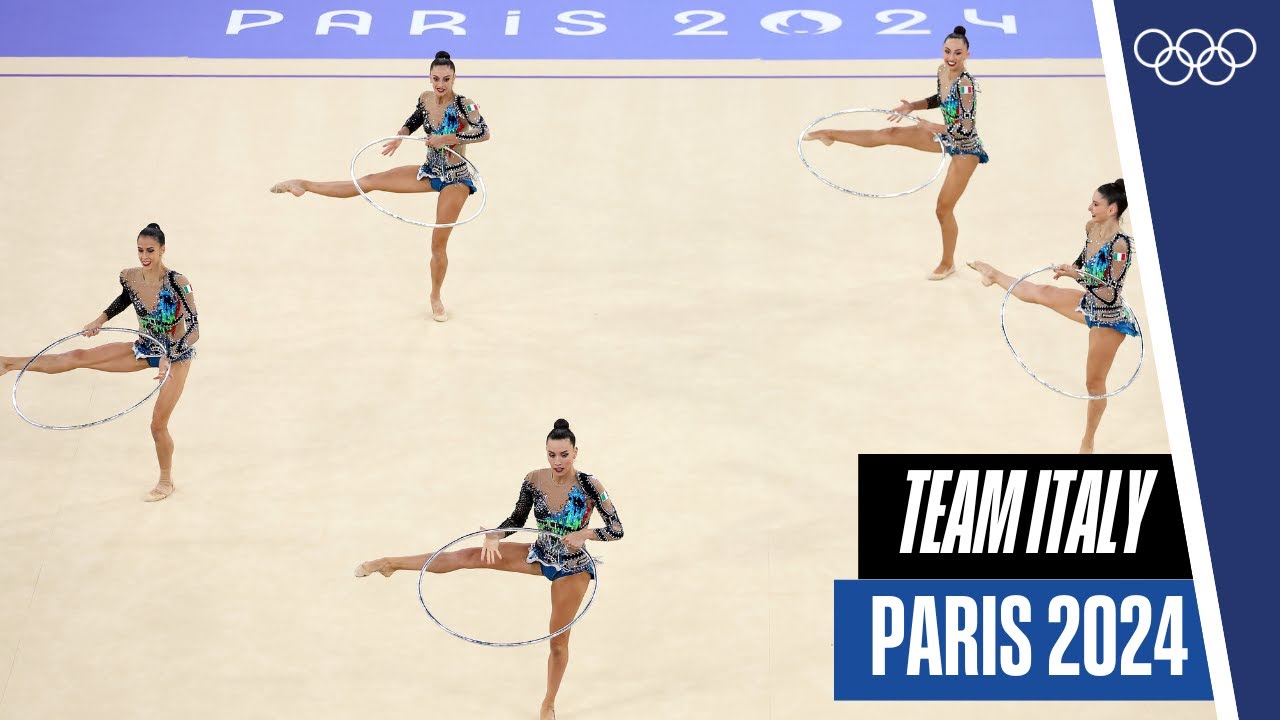 Team Italy 🇮🇹 rhythmic gymnastics group exercise at Paris 2024 | Farewell to Alessia Maurelli 🤩