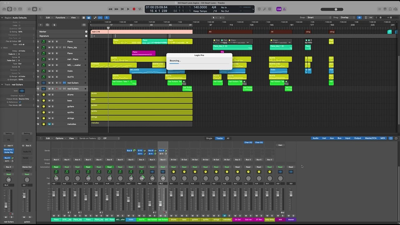 Creating stems for library / production music in Logic Pro