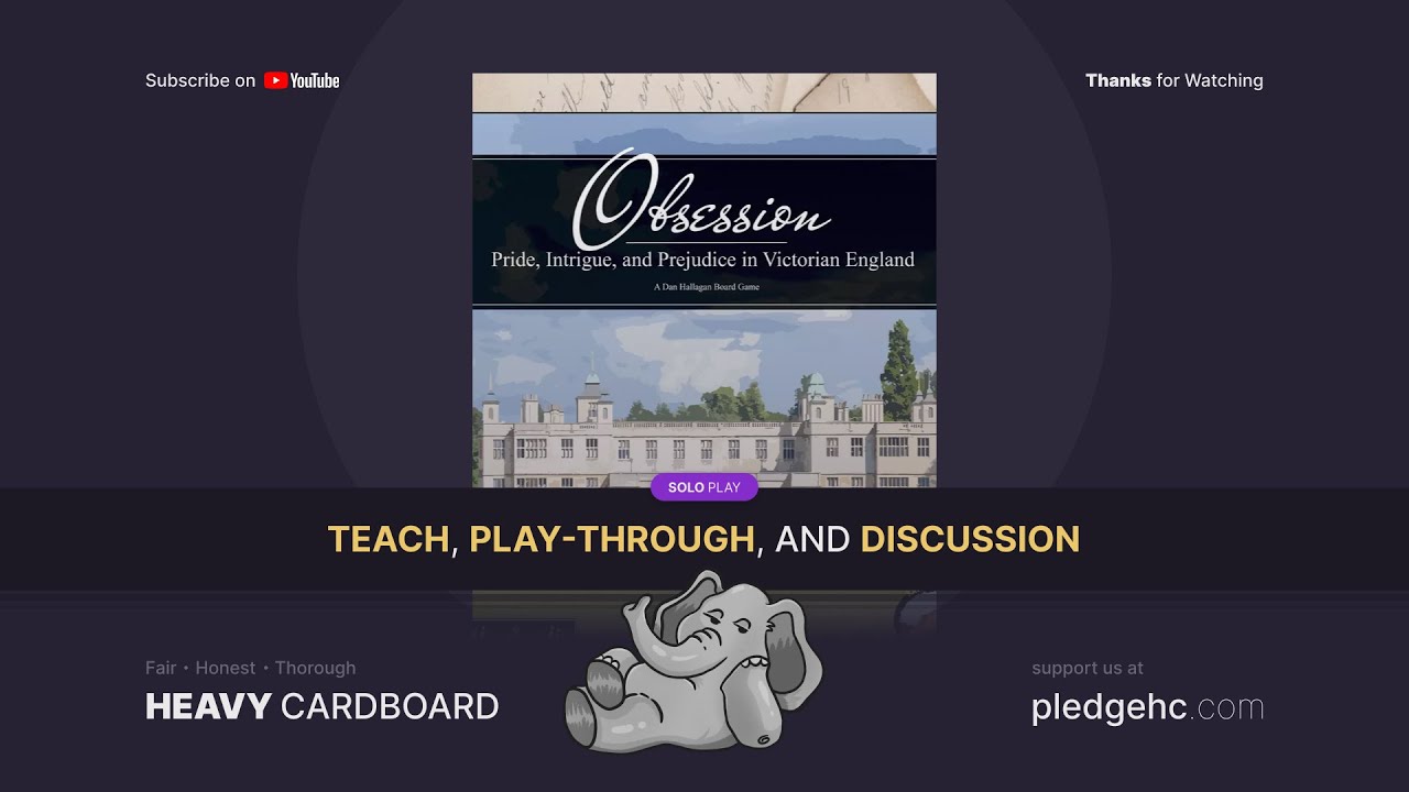 Obsession, 2nd Edition--- solo Play-through by Heavy Cardboard