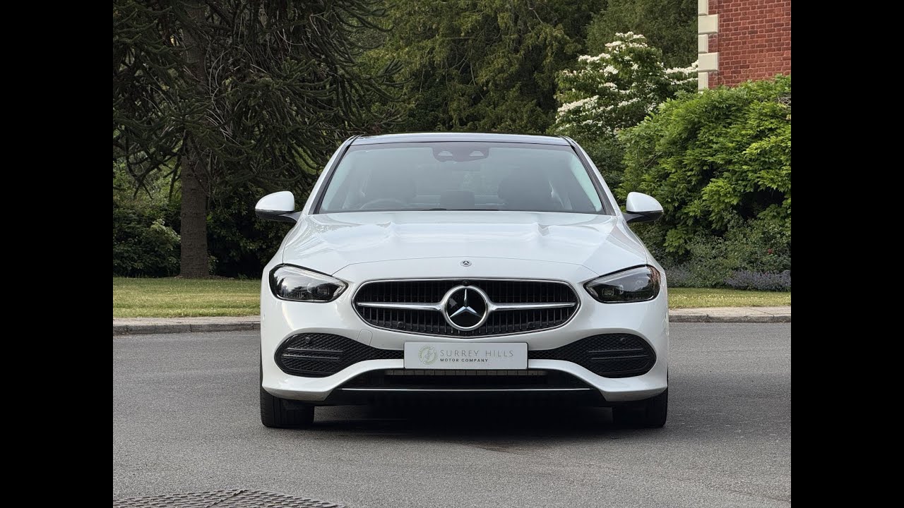 2023 Opalite White Bright Mercedes-Benz C200 Exclusive Luxury Hybrid | Surrey Hills Motor Company