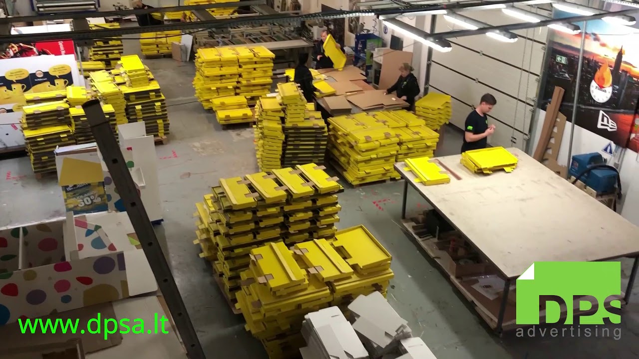 Printing display packaging cardboard production DPSA.LT