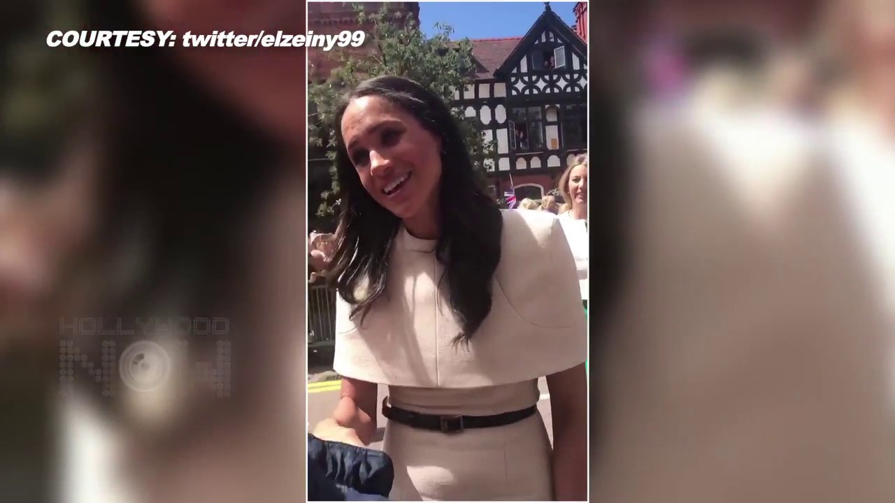 VIDEO Meghan Markle FAKE ENGLISH ACCENT While Meeting Fans
