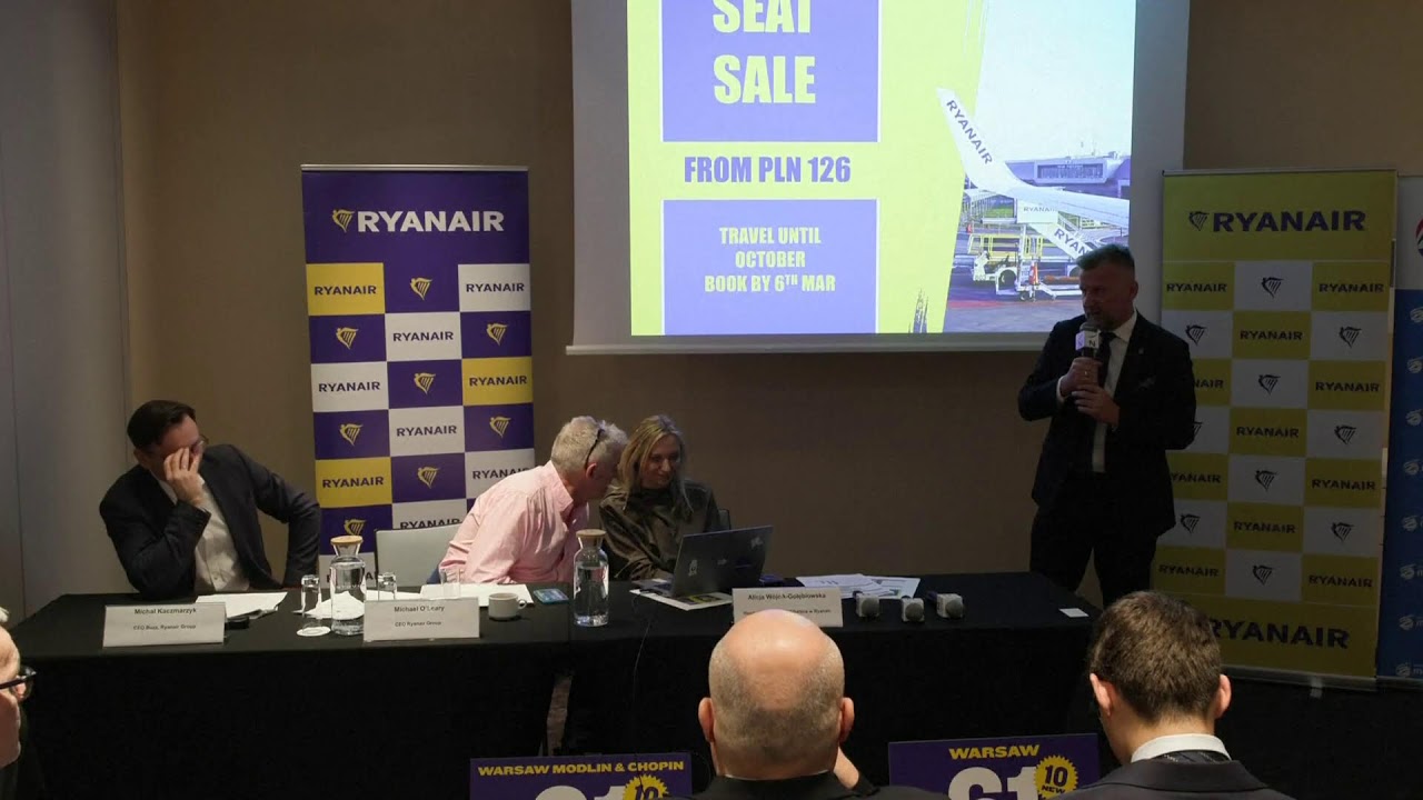 LIVE: Ryanair CEO O'Leary holds press conference
