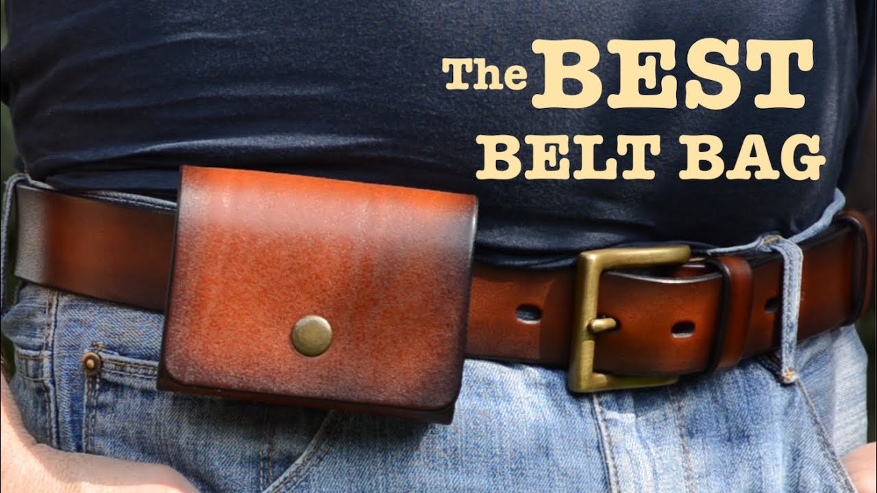 Belt bag | Leather belt wallet | EDC bag | ASMR leatherworking