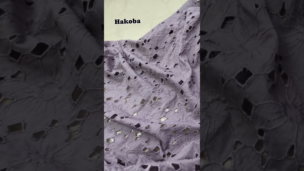 Explore the Elegance of Hakoba Fabric | Timeless Embroidery for Designers #chikankarifabric #hakoba