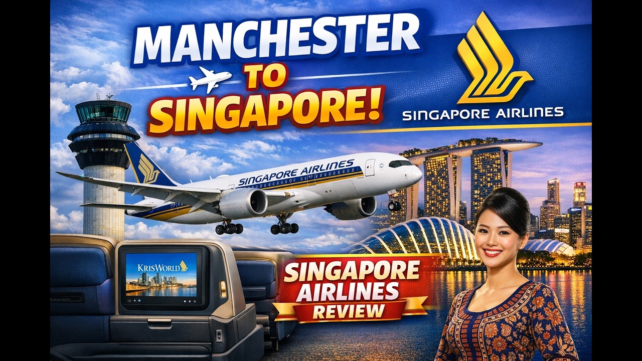 Manchester to Singapore | Singapore Airlines ✈️ | Full Flight | A350 SQ301 #changiairport #singapore