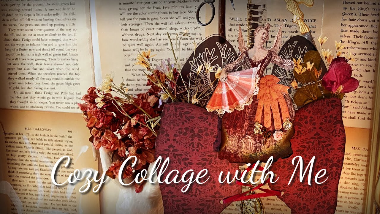 Vintage Collage with Me ✨🔮 Witch Diary Ornament Theme | Art Journal Inspiration 