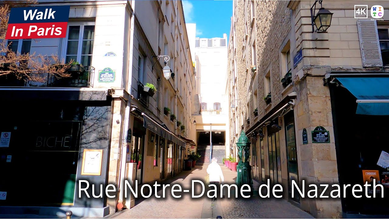 Rue Notre-Dame de Nazareth (4K) | Paris Walking Tour