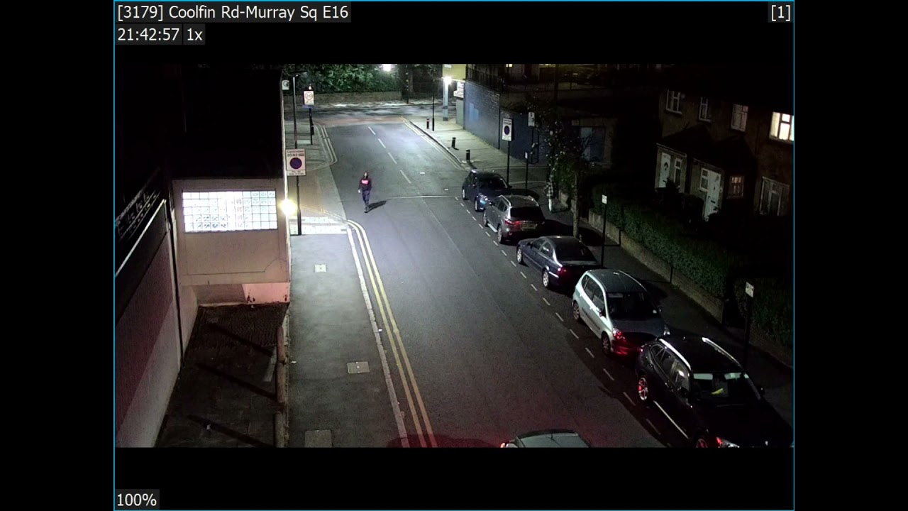 CCTV footage of Northside Newham gang chasing victim