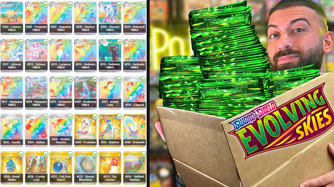 Our Last Chance | Does 3,000 Evolving Skies Packs = Complete Pokemon Cards Set? (FINAL OPENING)