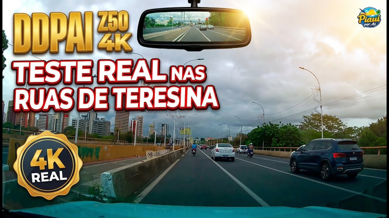 Câmera de Bordo DDPAI Z50 4K | Teste Real nas Ruas de Teresina