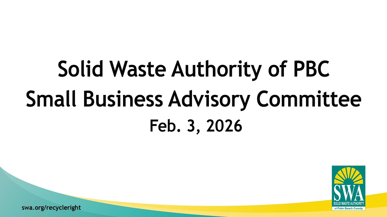 2026 Solid Waste Authority of PBC SBAC Meeting February