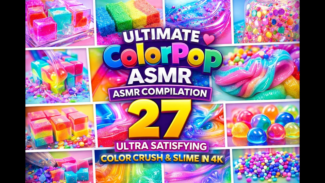 Ultimate ColorPop ASMR Compilation 💖 27 Ultra Satisfying Color Crush & Slime in 4K