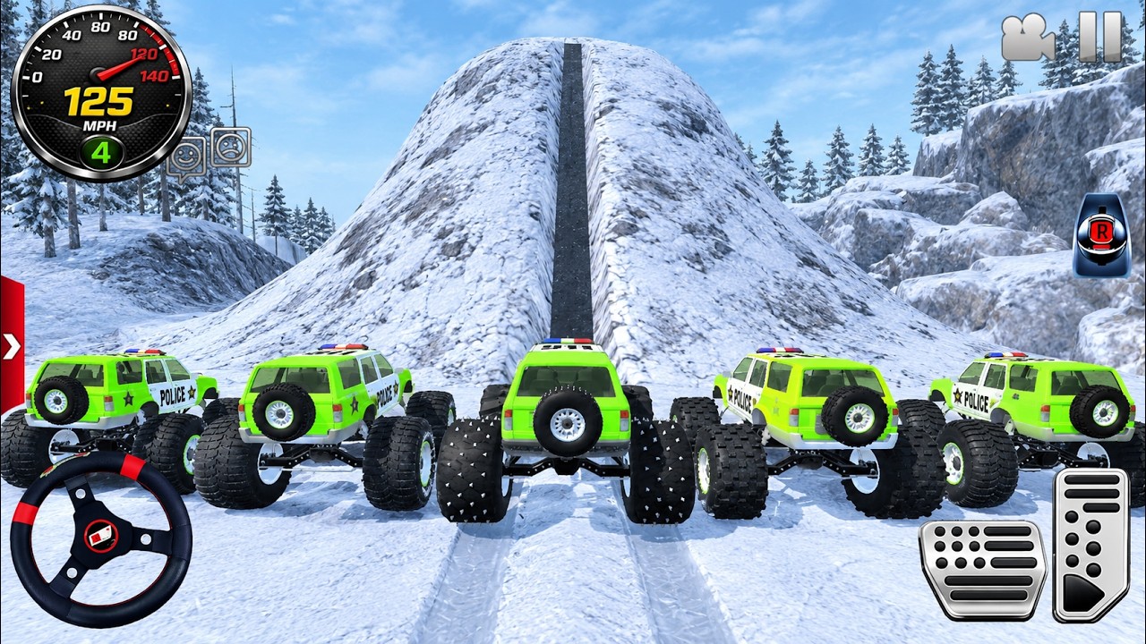 Police Monster Truck Impossible Offroad 3D - Extreme Police Car Simulator - Android Game Play #3