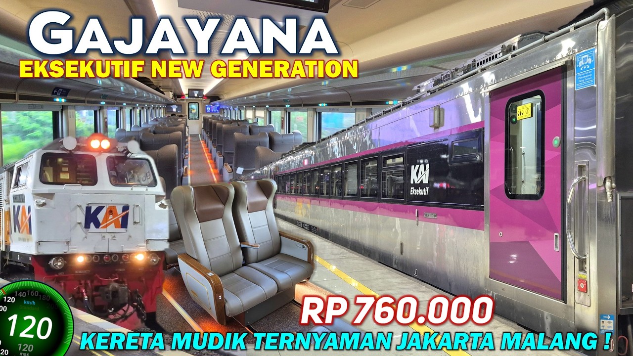 KERETA TERNYAMAN JAKARTA MALANG ‼️ Mudik Naik KA Gajayana Eksekutif New Generation TERBARU 2026