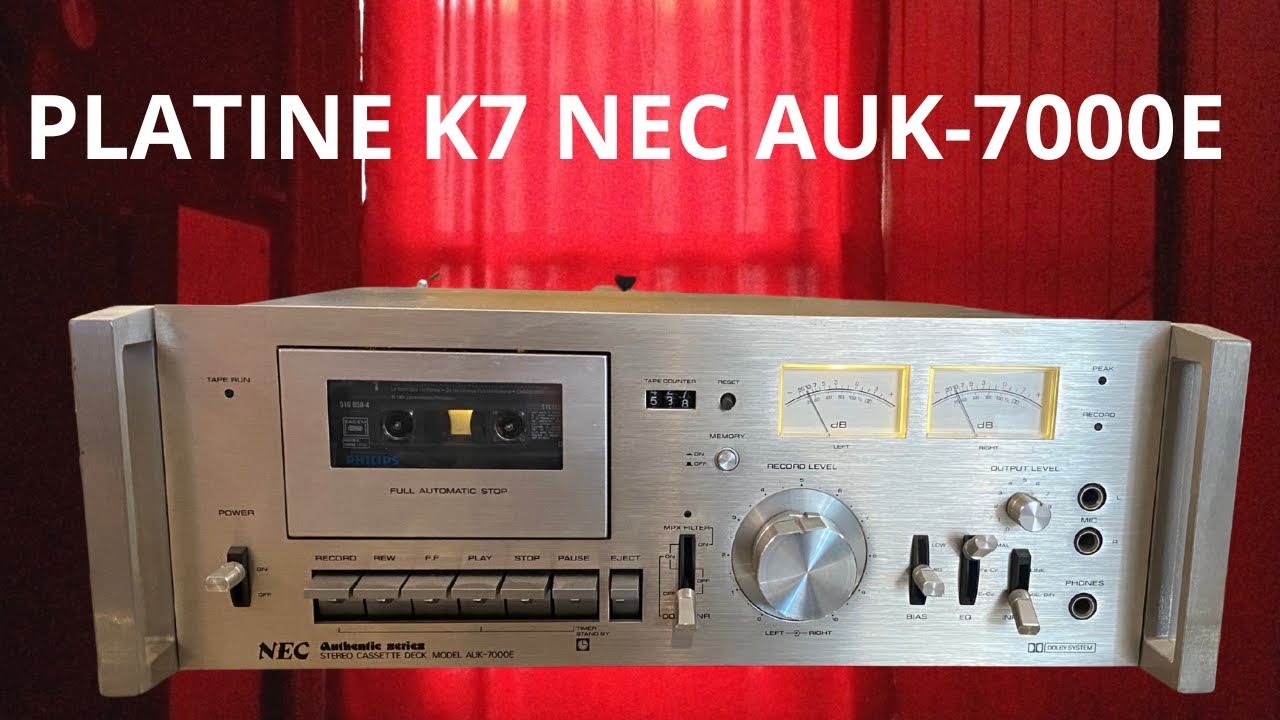 PLATINE K7 NEC AUK-7000E 🇯🇵 DU COSTAUD 💪