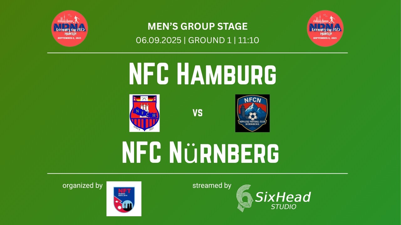NRNA CUP 2025: NFC Hamburg vs NFC Nürnberg (Group Stage)