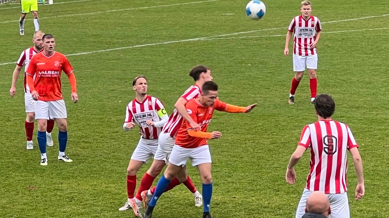 RODE KAART voor Eron Alberts bij NIEUW-BUINEN tegen GIETEN | Onze Club | RTV Drenthe