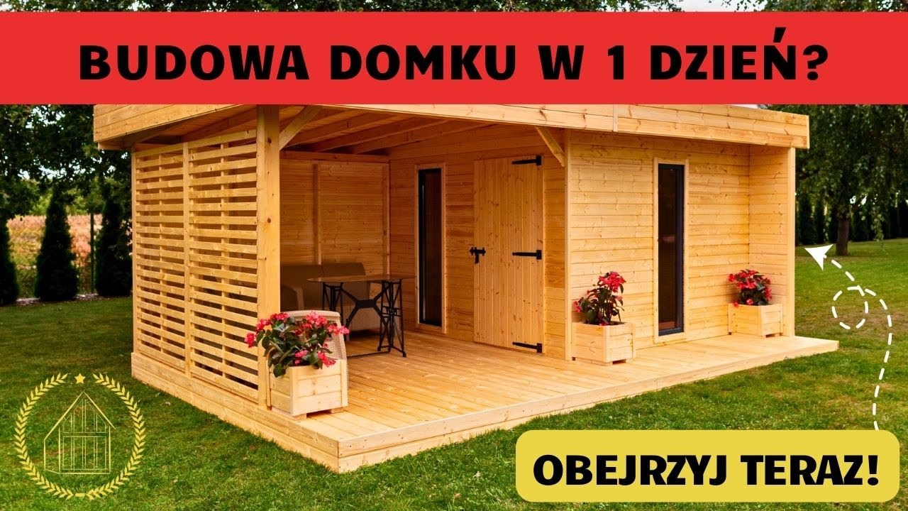 Jak zbudować domek ogrodowy z drewna? Montaż krok po kroku 🛠️🏡