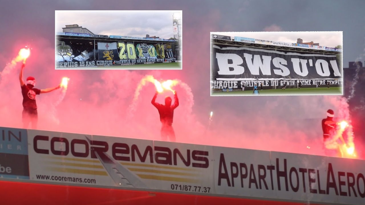 R. Charleroi .S.C. - R.S.C. Anderlecht Tifos & Pyro PO1 RSCA Champions