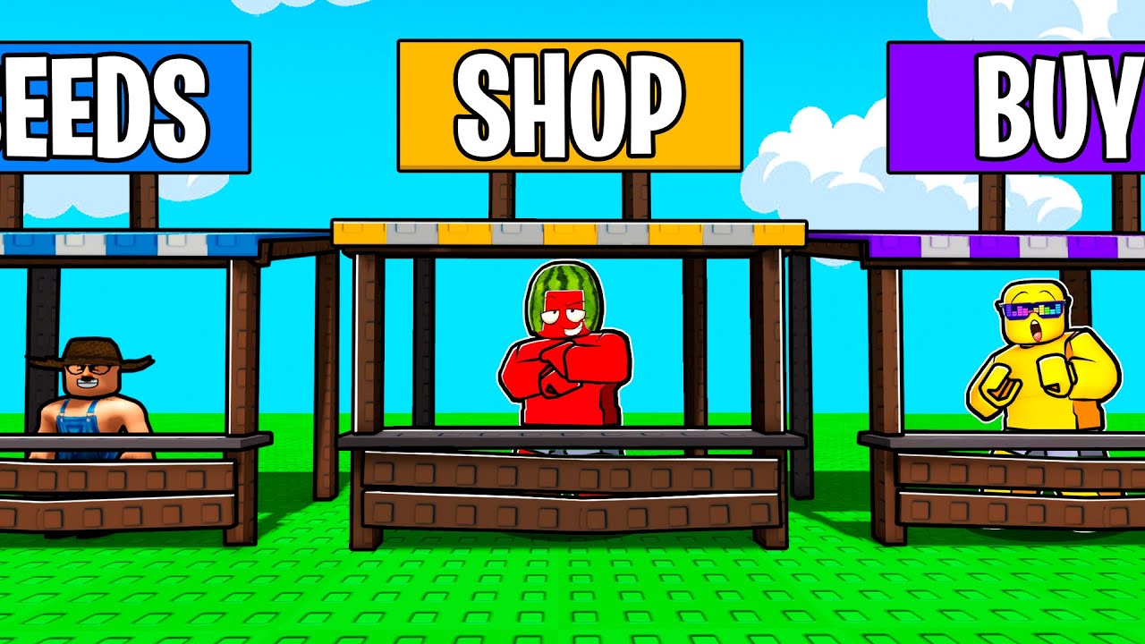 Making a SHOP In Grow a Garden