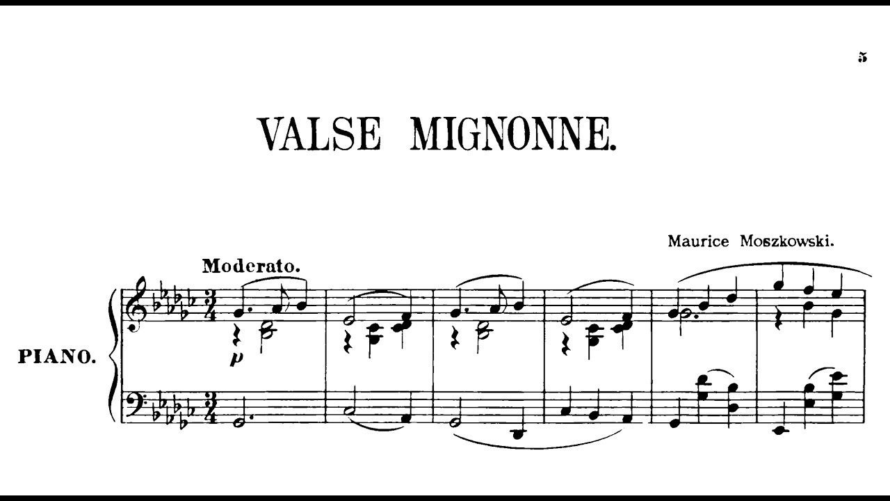 Moritz Moszkowski: Valse Mignonne