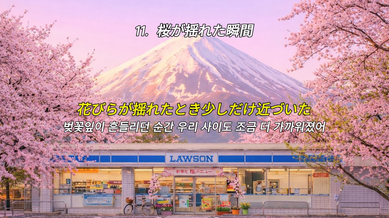 벚꽃잎이 흔들리던 순간, 우리 사이도 달라졌어 | J-POP 플레이리스트