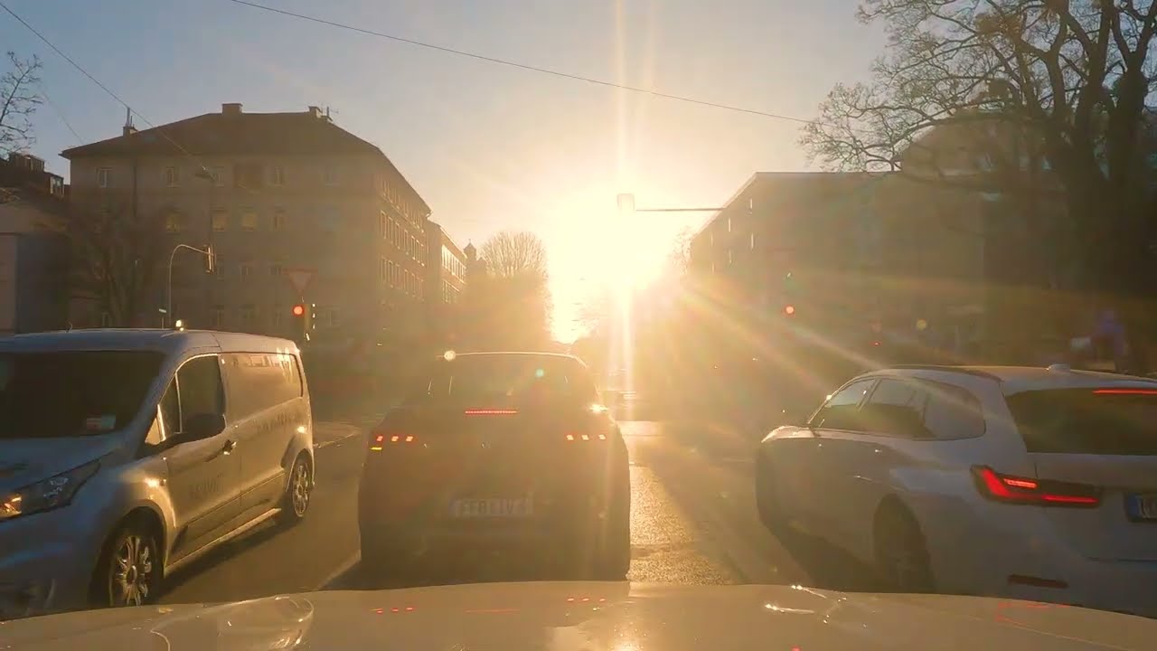 MUNICH, Germany 🇩🇪 4K Winter Sunny Day Driving Tour