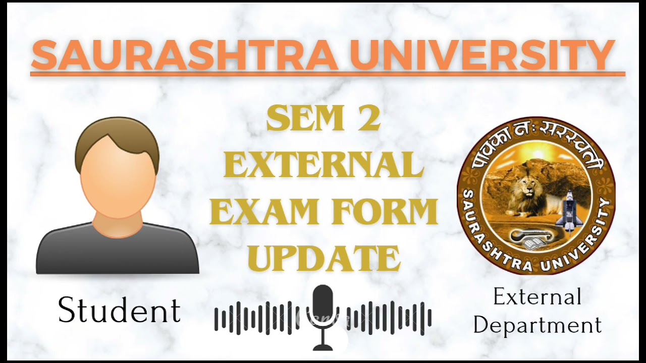 Sem 2 External Exam Form Update in Saurashtra University #saurashtrauniversity