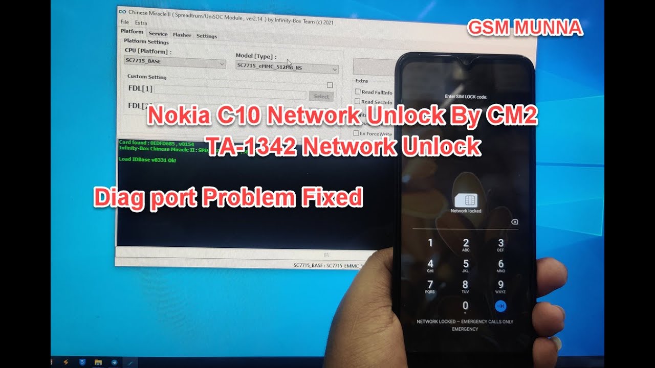 Nokia C10 (TA-1342) Network Unlock By CM2 Diag Port Problem Fixed 2023