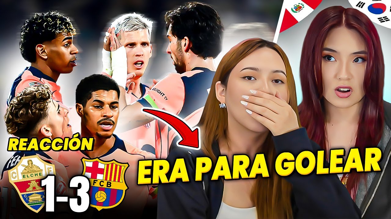 BARCELONA 3 VS 1 ELCHE REACCION DE FANS CULES | LA LIGA