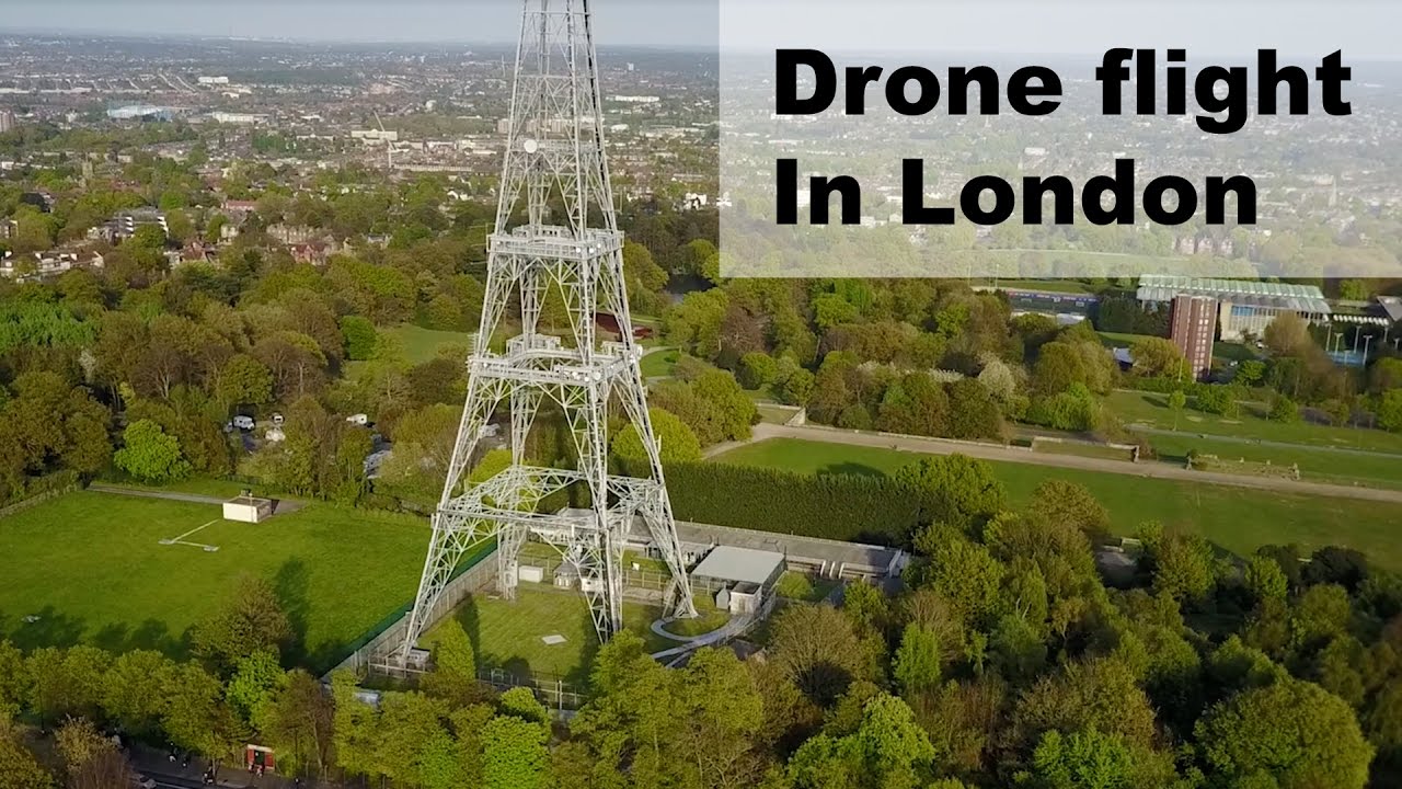 Drone flight over London, Crystal Palace park