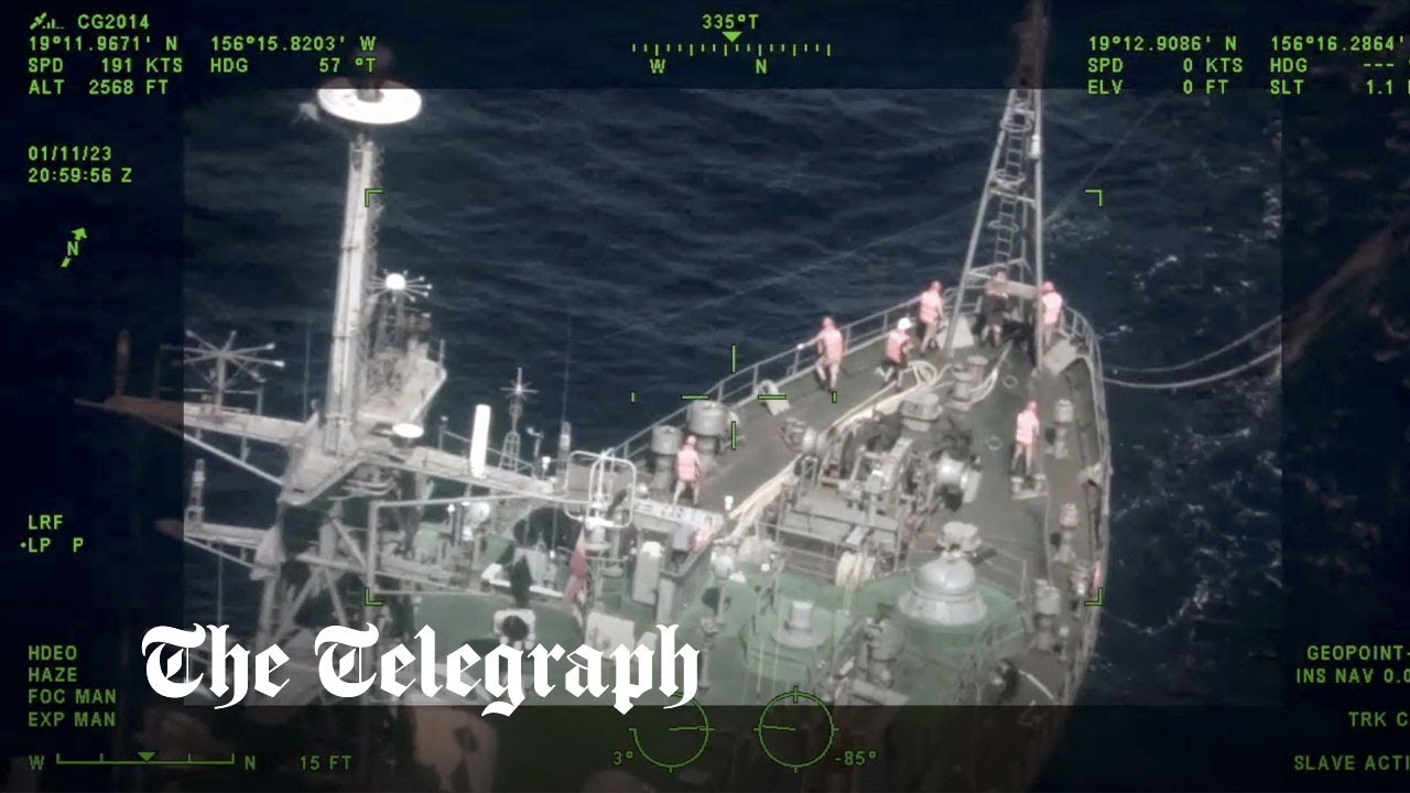 Russian 'spy' ship monitored by the US Coast Guard off Hawaiian coast
